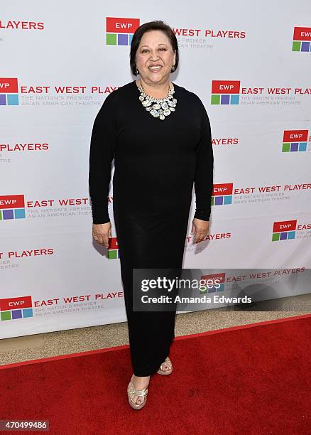 Actress Amy Hill arrives at the East West Players' Golden Anniversary Visionary Awards Dinner and Silent Auction at the Universal Hilton Hotel on...