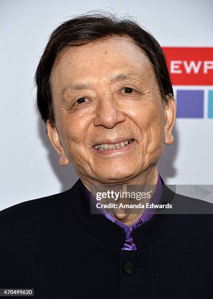 Actor James Hong arrives at the East West Players' Golden Anniversary Visionary Awards Dinner and Silent Auction at the Universal Hilton Hotel on...