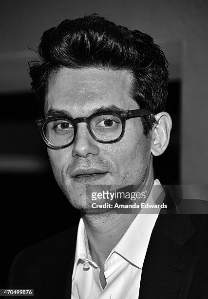 Musician John Mayer arrives at the East West Players' Golden Anniversary Visionary Awards Dinner and Silent Auction at the Universal Hilton Hotel on...