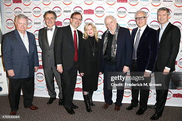 Guest, Frederic Lefebvre, Deputy of French Parliament, Jean-Noel Tionc CEO, SACEM, FACF President, Katherine Fugate, composer Laurent Petitgirard,...