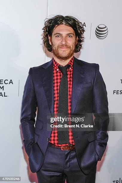 Actor Adam Pally arrives for the World Premiere Narrative: "Slow Learners" during the 2015 Tribeca Film Festival held at Regal Battery Park 11 on...