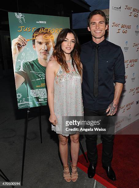 Actors Olivia Thirlby and Seann William Scott attend the Los Angeles Special Screening of "Just Before I Go" at ArcLight Hollywood on April 20, 2015...