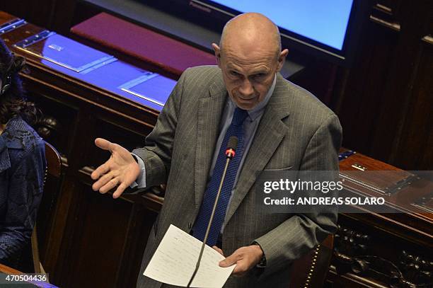 Pascal Lamy, former head of the World Trade Organisation and former European Commissioner , delivers a speech during the session " The role of...