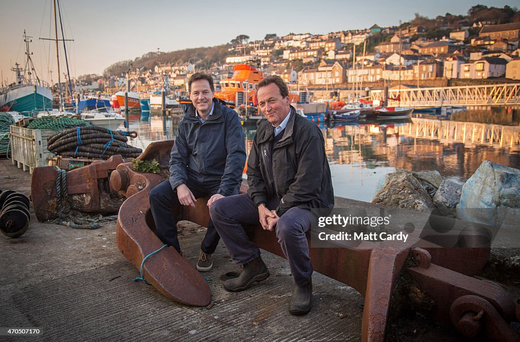 Nick Clegg Campaigns in Cornwall