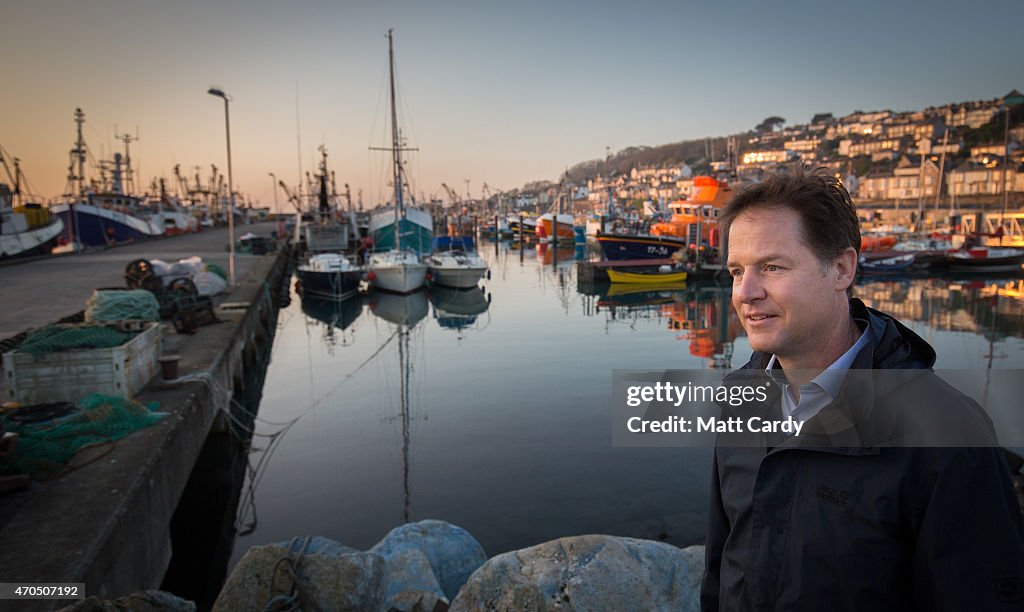 Nick Clegg Campaigns in Cornwall