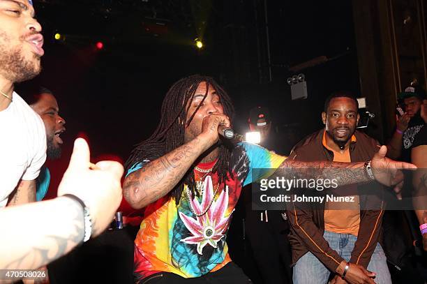 Waka Flocka Flame performs at Webster Hall on April 20, 2015 in New York City.