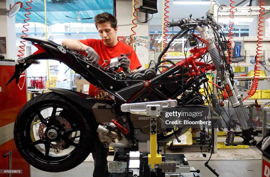 Luxury Motorcycle Manufacturing At Ducati SpA's Assembly Plant