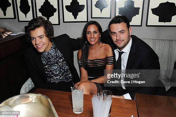 Harry Styles attends The Sony Music BRIT Awards 2014 after party at The O2 Arena on February 19, 2014 in London, England.