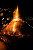 Copper Whiskey vat at a distillery