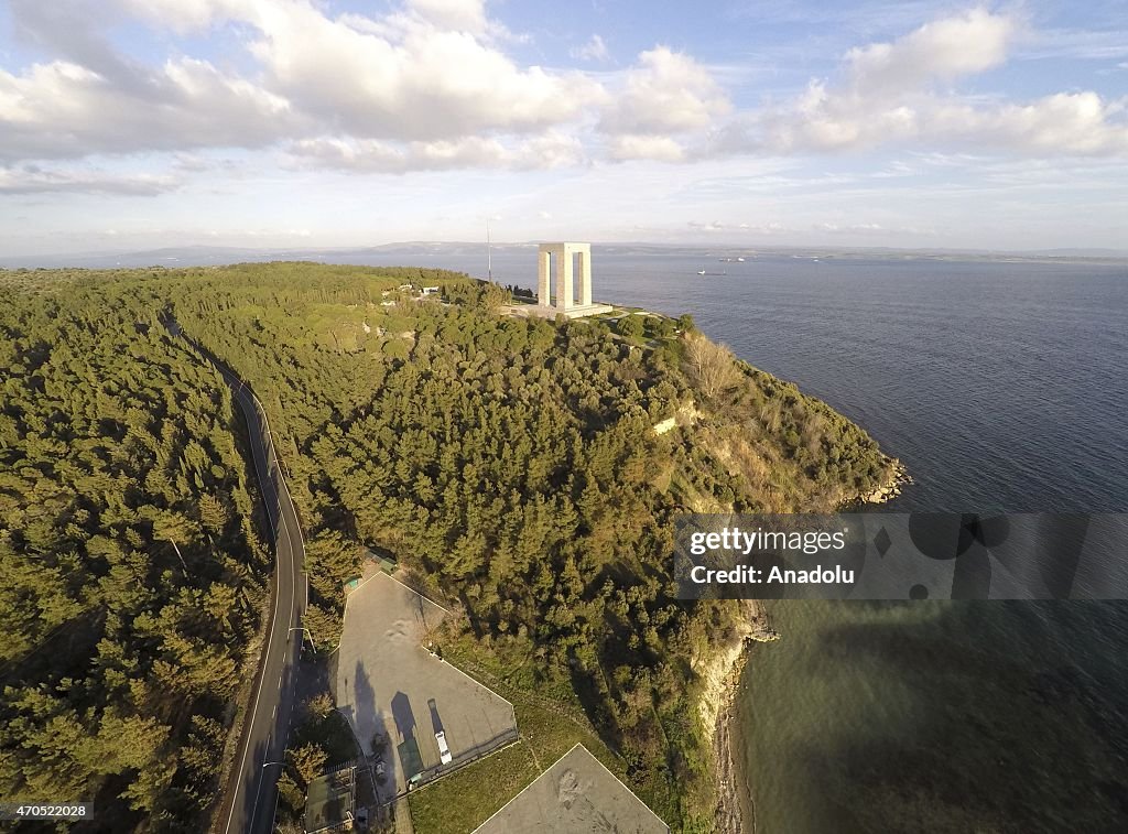 Aerial view of Gallipoli National Park