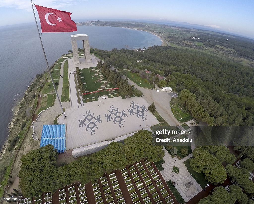 Aerial view of Gallipoli National Park