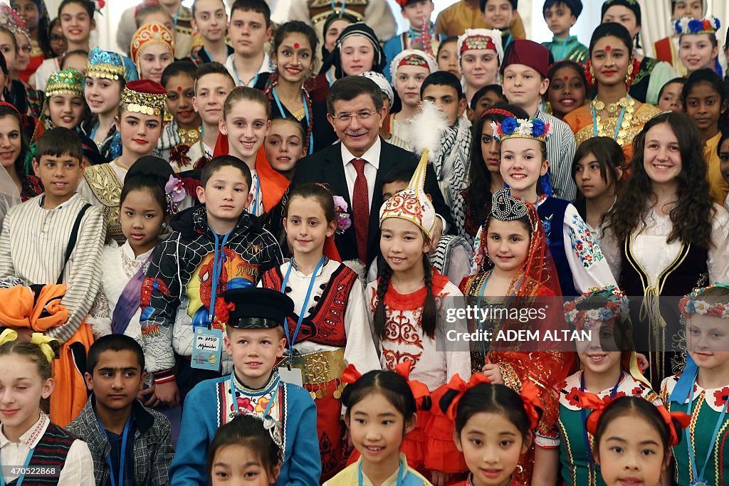 TURKEY-FESTIVAL-CHILDREN-DAVUTOGLU