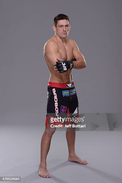 Demian Maia poses for a portrait during a UFC photo session on February 19, 2014 in Las Vegas, Nevada.