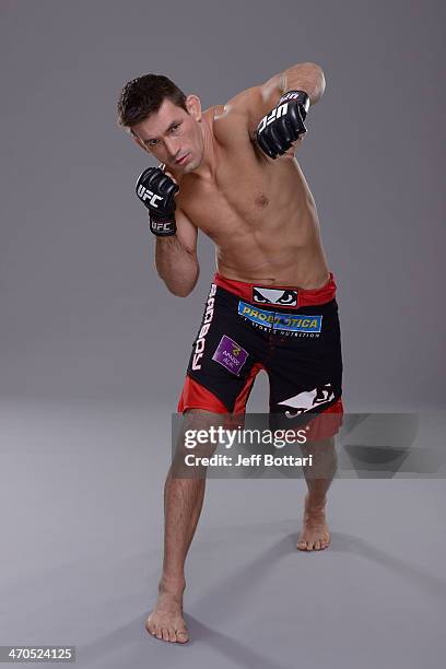 Demian Maia poses for a portrait during a UFC photo session on February 19, 2014 in Las Vegas, Nevada.