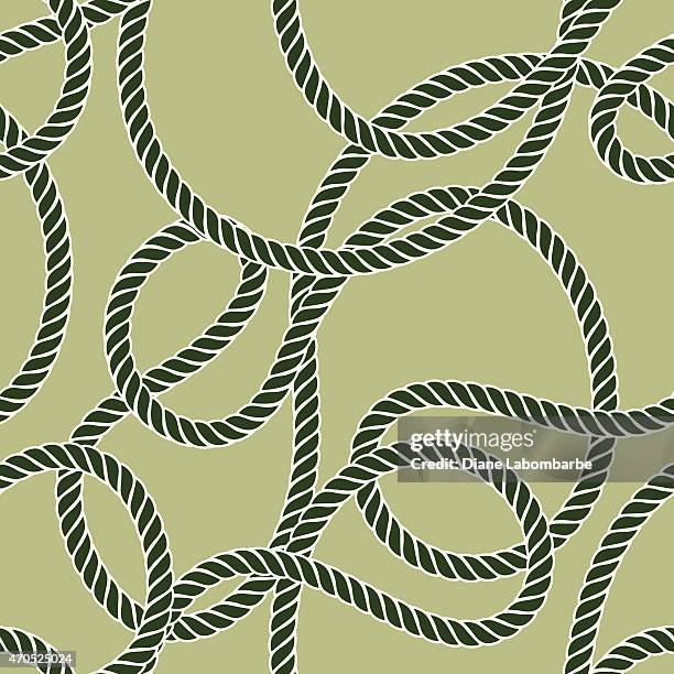 Repeating Rope Texture Nautical Rope Pattern