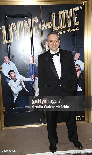 Joe DiPietro attends the Broadway Opening Night Performance of 'Living on Love' at The Longacre Theatre on April 20, 2015 in New York City.