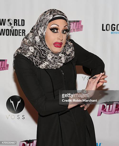 Magnolia Crawford attends "RuPaul's Drag Race" Season 6 Party at Stage 48 on February 19, 2014 in New York City.