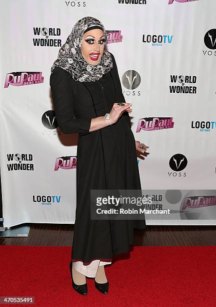 Magnolia Crawford attends "RuPaul's Drag Race" Season 6 Party at Stage 48 on February 19, 2014 in New York City.
