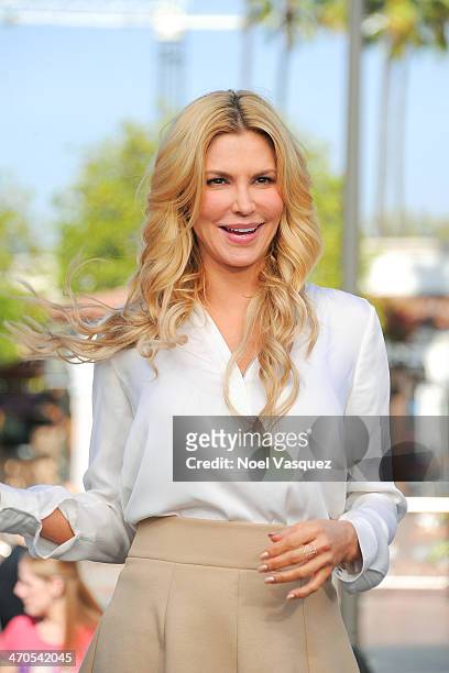Brandi Glanville visits "Extra" at Universal Studios Hollywood on February 19, 2014 in Universal City, California.