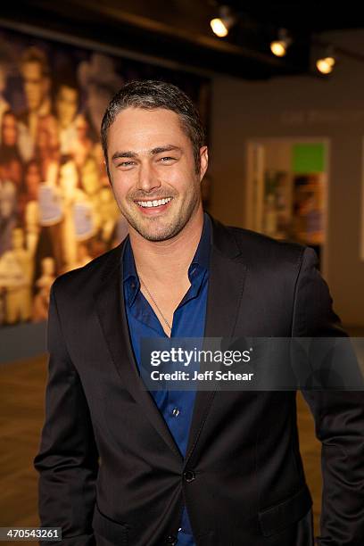 Chicago Fire" cast member Taylor Kinney attends the "Chicago Fire" And "Chicago P.D." Cast Photo Call at the Museum of Broadcast Communications on...