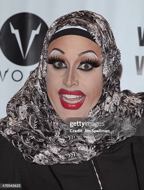 Magnolia Crawford attends "RuPaul's Drag Race" Season 6 Premiere Party at Stage 48 on February 19, 2014 in New York City.