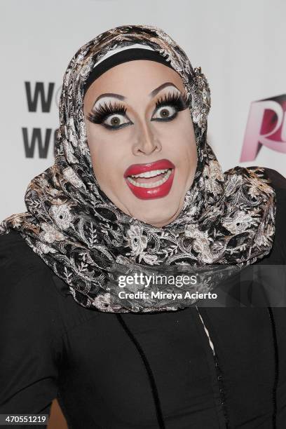 Magnolia Crawford attends the "RuPaul's Drag Race" Season 6 party at Stage 48 on February 19, 2014 in New York City.