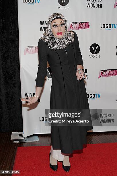 Magnolia Crawford attends the "RuPaul's Drag Race" Season 6 party at Stage 48 on February 19, 2014 in New York City.