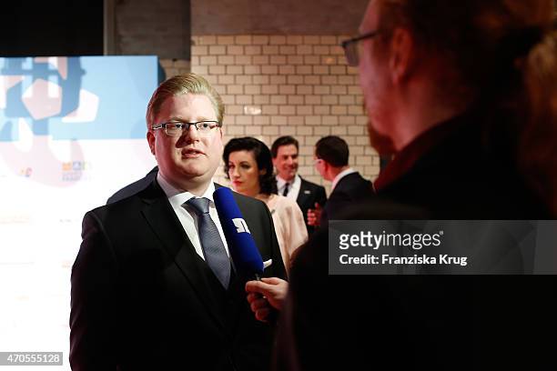 Peter Smits attends the German Computer Games Award 2015 at e-Werk on April 21, 2015 in Berlin, Germany.