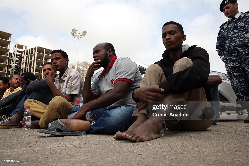 Illegal immigrants caught in Libya