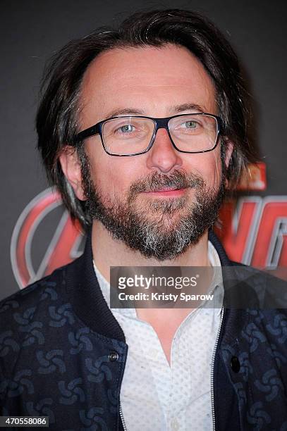 Alex Jaffray attends the 'Avengers L'Ere D'Ultron' Paris Premiere at Cinema UGC Normandie on April 21, 2015 in Paris, France.