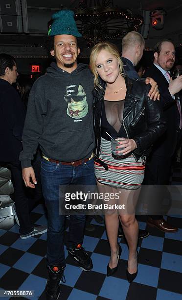 Eric Andre and Creator/Executive Producer Amy Schumer attend the Inside Amy Schumer 3rd Season Premiere Party on April 19, 2015 in New York City.