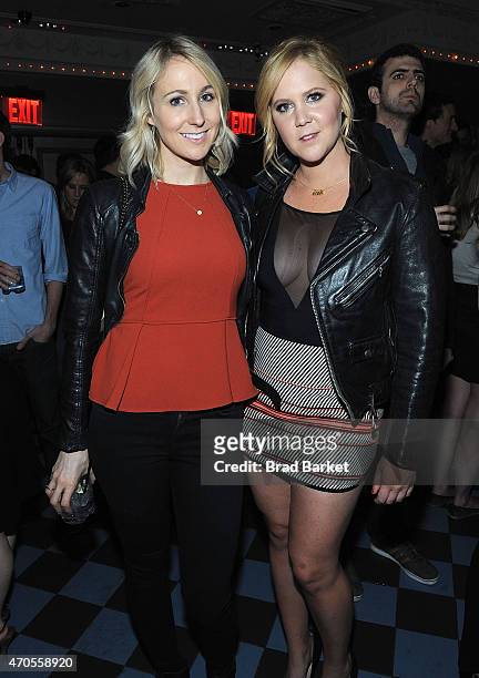 Comic Nikki Glaser and Creator/Executive Producer Amy Schumer attend the Inside Amy Schumer 3rd Season Premiere Party on April 19, 2015 in New York...
