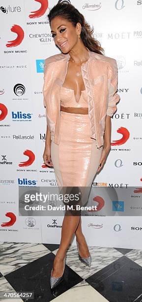 Nicole Scherzinger attends The BRIT Awards 2014 Sony after party on February 19, 2014 in London, England.