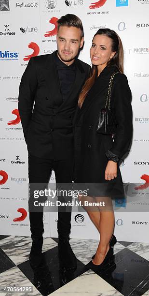 Liam Payne and Sophia Smith attend The BRIT Awards 2014 Sony after party on February 19, 2014 in London, England.