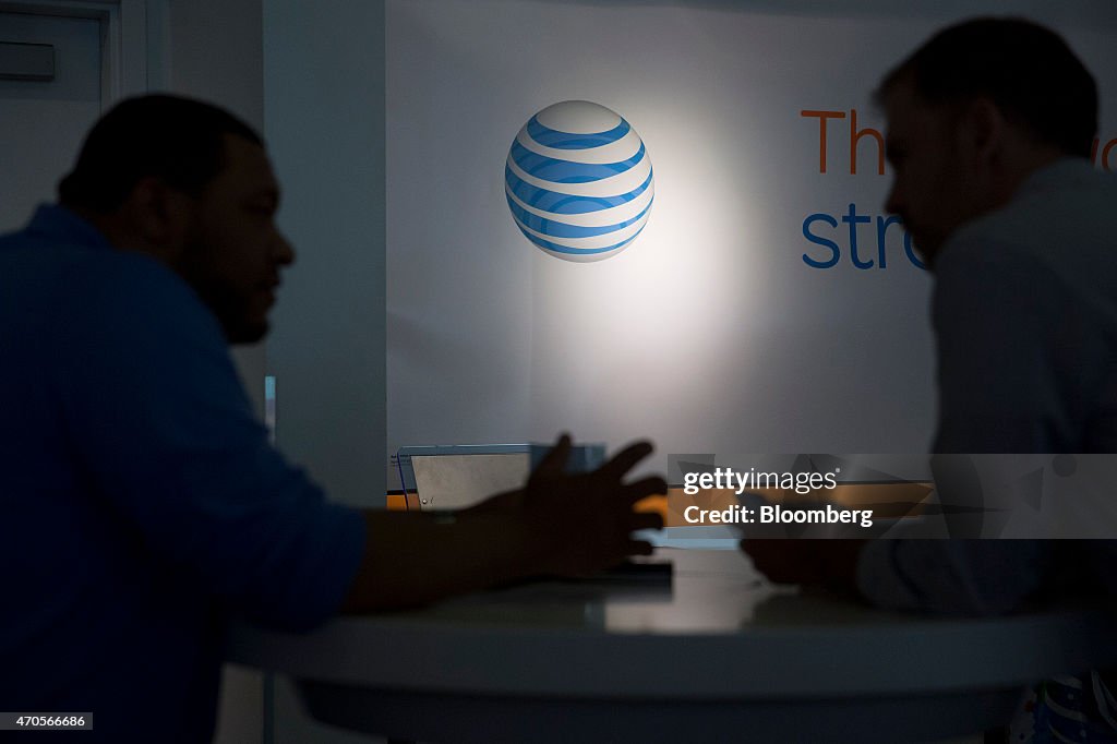 Inside An AT&T Inc. Store Ahead Of Earnings Figures