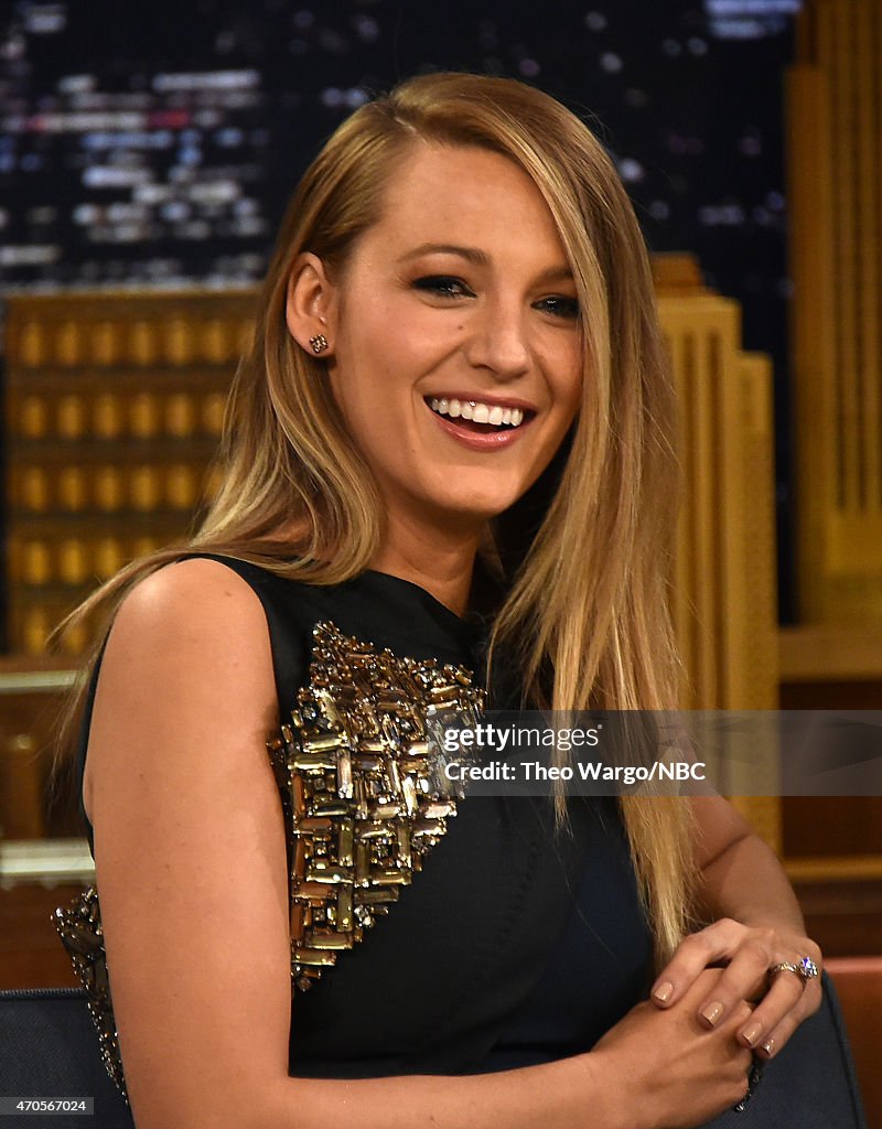 Blake Lively Visits "The Tonight Show Starring Jimmy Fallon"