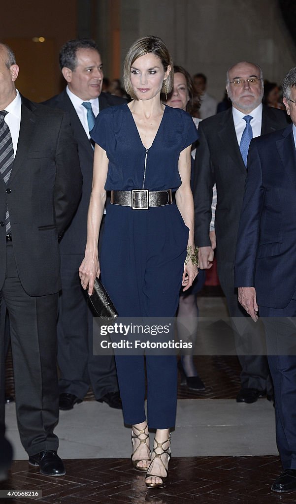Queen Letizia Attends 'Barco de Vapor' and 'Gran Angular' Literature Awards