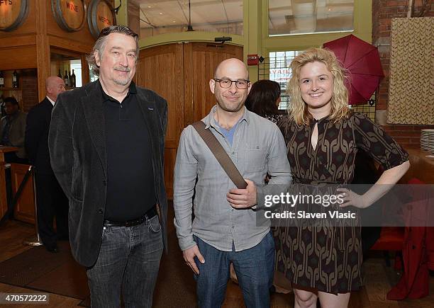 Director of the Tribeca Film Festival Geoffrey Gilmore, Andy Schocken and Tribeca Film Festival Senior Programmer Cara Cusumano attend Directors...