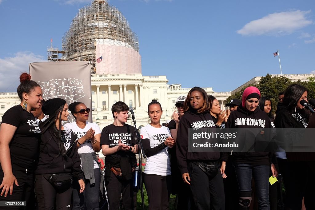 'MARCH2JUSTICE' march in New York City