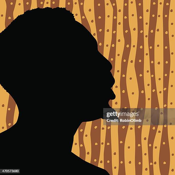 face silhouette profile - face side profile stock illustrations