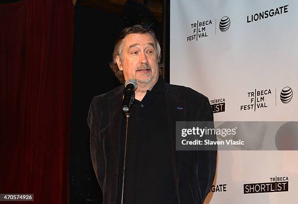 Director of the Tribeca Film Festival Geoffrey Gilmore attends Directors Brunch during the 2015 Tribeca Film Festival at City Winery on April 21,...