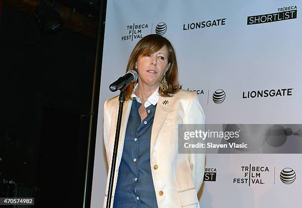 Tribeca Film Festival co-founder Jane Rosenthal attends Directors Brunch during the 2015 Tribeca Film Festival at City Winery on April 21, 2015 in...