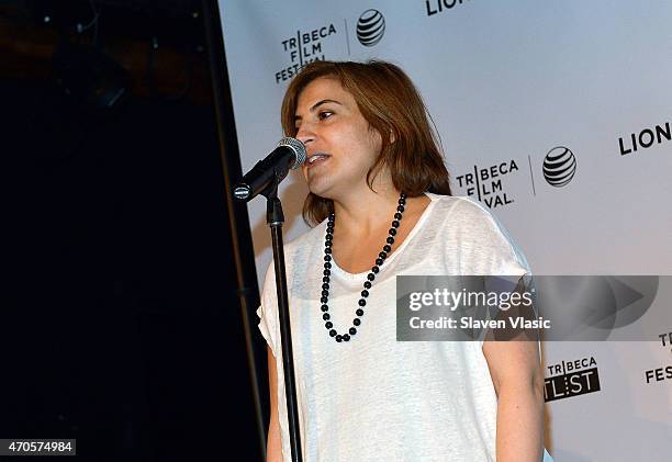 Director of Programming Genna Terranova attends Directors Brunch during the 2015 Tribeca Film Festival at City Winery on April 21, 2015 in New York...