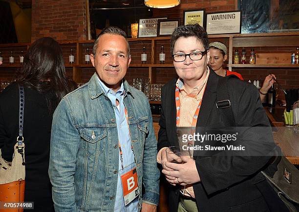 Paul Stone and Jane Baker attend Directors Brunch during the 2015 Tribeca Film Festival at City Winery on April 21, 2015 in New York City.