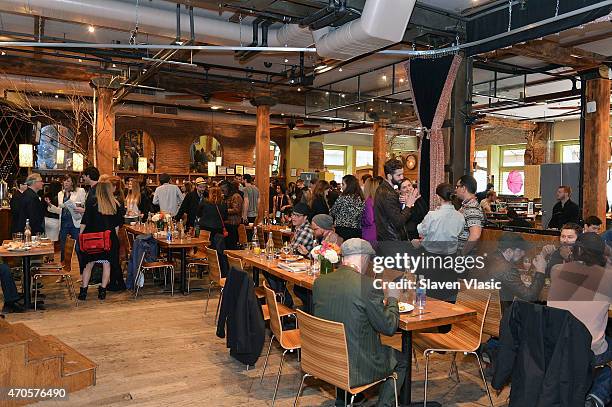 View of atmosphere at Directors Brunch during the 2015 Tribeca Film Festival at City Winery on April 21, 2015 in New York City.