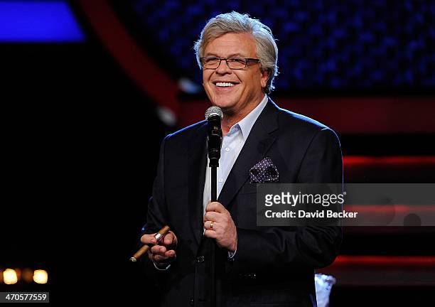 Comedian Ron White performs during the "Ron White's Comedy Salute to the Troops 2014" at The Mirage Hotel & Casino on February 19, 2014 in Las Vegas,...