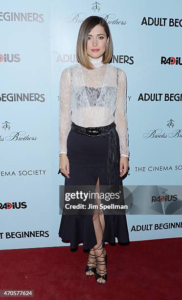 Actress Rose Byrne attends RADiUS with the Cinema Society & Brooks Brothers host the New York premiere of "Adult Beginners" at AMC Lincoln Square...