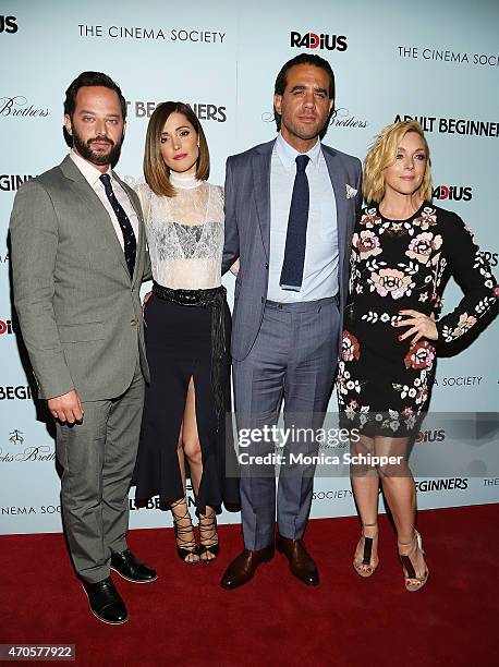 Actors Nick Kroll, Rose Byrne, Bobby Cannavale and Jane Krakowski attend RADiUS With The Cinema Society & Brooks Brothers Host The New York Premiere...