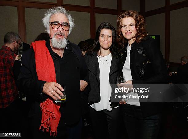 Sara Switzer and Sandra Bernhard attend the "Elaine Stritch: Shoot Me" screening reception at Paley Center For Media on February 19, 2014 in New York...