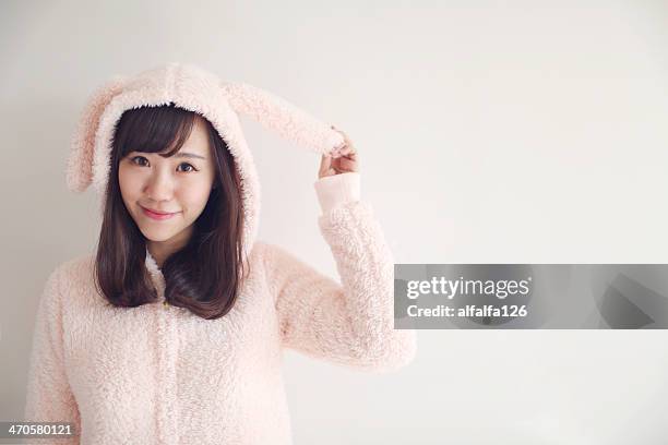 hello rabbit - rabbit costume stock pictures, royalty-free photos & images